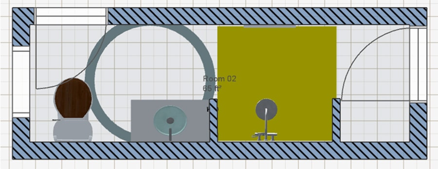 3 a long narrow roll through ADA shower design - Innovate Building Solutions, Innovate Builders Blog, Accessible Shower Remodels, ADA Approved Bathrooms, Modern Bathroom Shower Needs