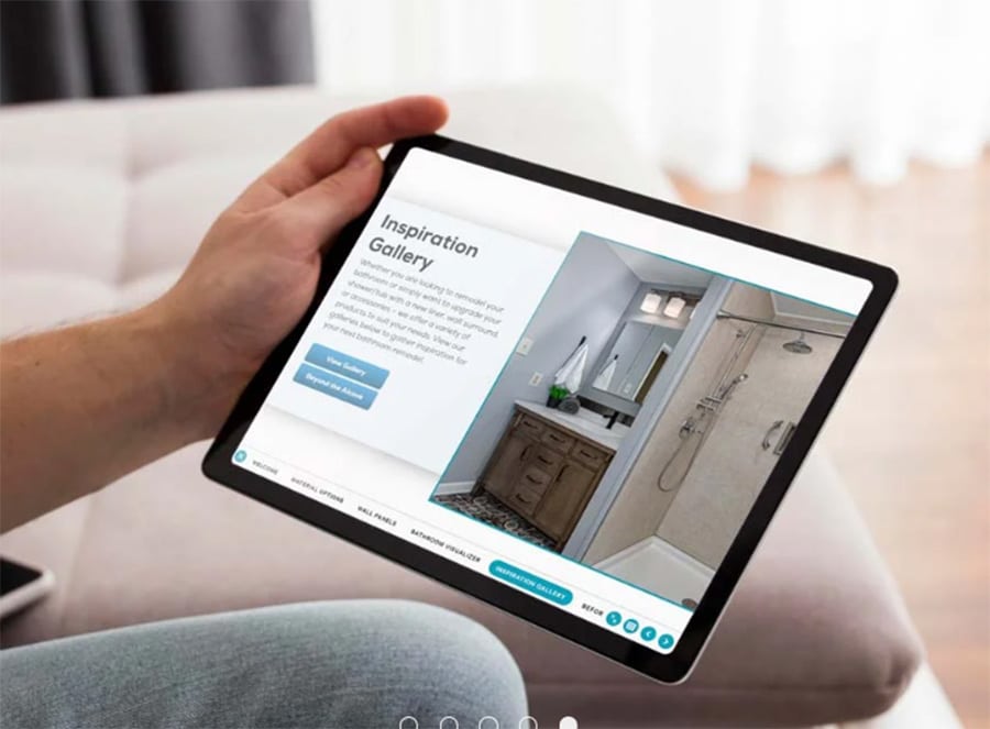 Reason 3 in home bath presentation - Innovate Building Solutions, Bathroom Shower Remodeling Presentation, Custom Walk In Showers, Shower Remodeling Projects, Bathroom Renovation Products