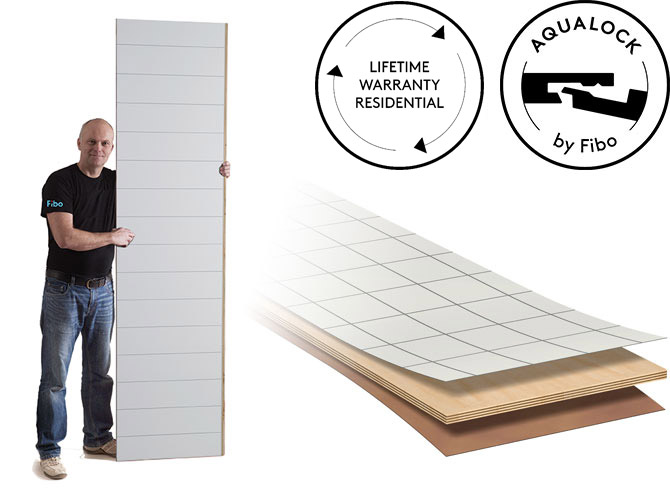 Laminated wall panel section