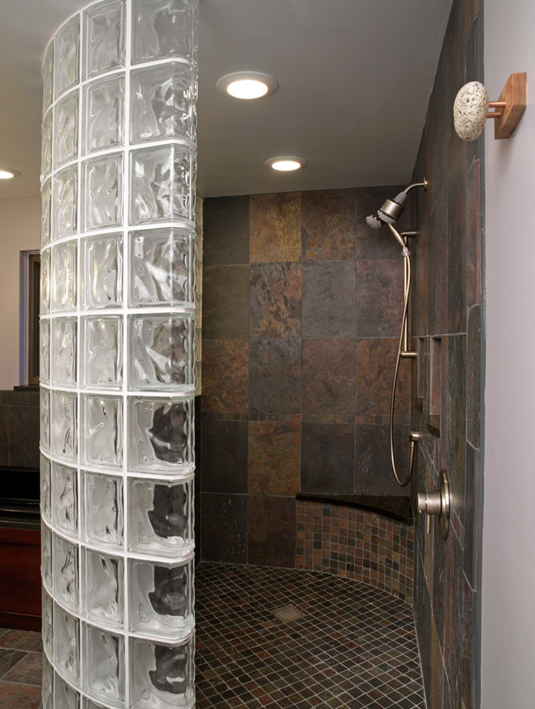 Glass block windows & shower wall pictures, images, photo gallery