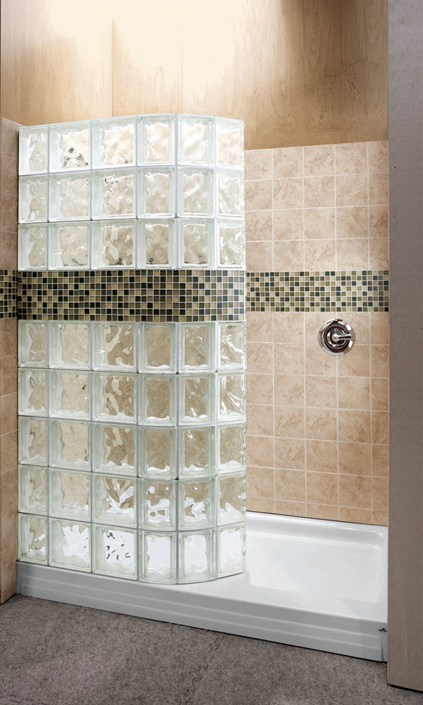 Glass block windows & shower wall pictures, images, photo gallery