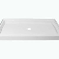 Center Drain Cultured Marble Shower Pan