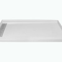 Trench Drain Cultured Marble Shower Pan