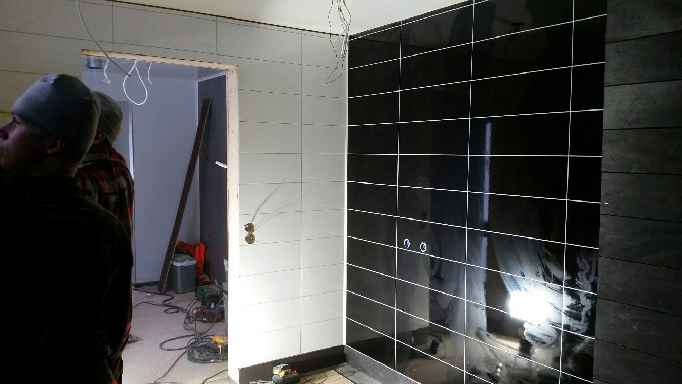Installation | of laminate bathroom wall panels for multi ...