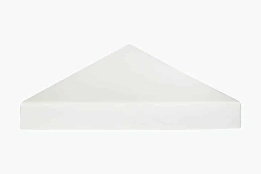 Lenape 7 in. x 7 in. Ceramic Corner Shelf in White