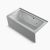 60 x 30 x 19 heated surface whirlpool tub in gray - The Bath Doctor Cleveland 