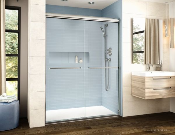 Low profile acrylic shower pan in a 60 x 32 size - Innovate Building Solutions