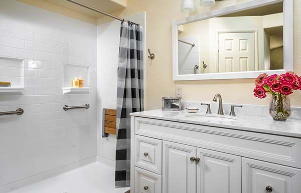 example bathroom shower configuration