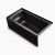 Black alcove style tub insert Archer style - The Bath Doctor 
