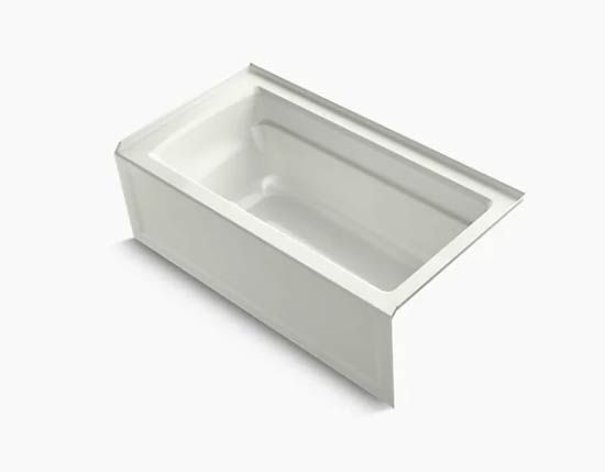 Dune colored alcove style tub replacement - The Bath Doctor a bathtub replacement contractor 