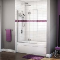 Walk in pivoting tub door in a 60 x 32 space - by The Bath Doctor Cleveland 