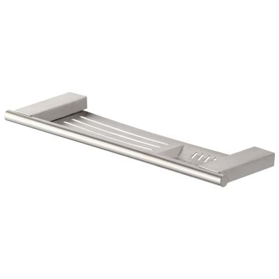 Brushed Stainless Steel Soap Dish and Shelf