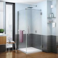 Contemporary reinforced acrylic square corner shower pan 36 x 36 - Innovate Building Solutions 