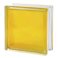 Yellow high privacy colored glass block - Innovate Building Solutions 