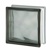 Grey glass block 19 x 19 x 8 - Innovate Building Solutions 