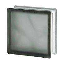 Grey frosted glass block 19 x 19 x 8 - Innovate Building Solutions 
