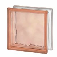 Pink glass block 19 x 19 x 8 - Innovate Building Solutions 