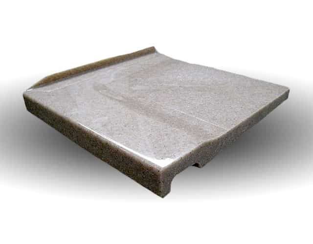 Low profile curb for a solid surface shower base 1 1/2" high 