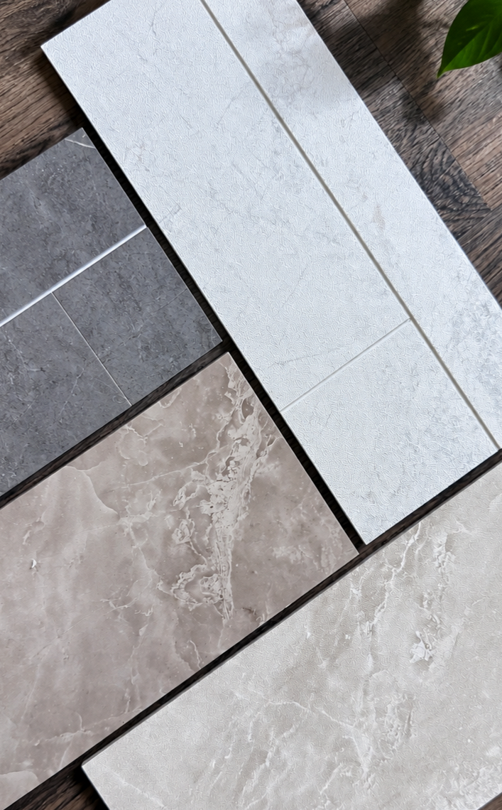 Waterproof laminate bathroom wall panels
