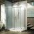 Corner shower remodeling with a sliding glass door - Bath Doctor Cleveland Ohio 