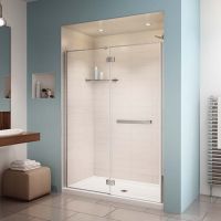 Frameless pivot door shower remodeling - The Bath Doctor Cleveland 