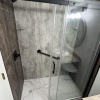 Rough wood cracked cement white marble InnovaStone pan