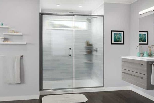 Privacy glass shower door options