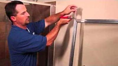 How to install a framed shower door