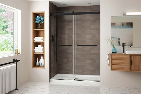 Cleveland tub to shower conversion project with a low profile shower pan - The Bath Doctor 