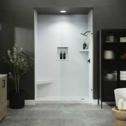 InnovaShower White Matte pattern