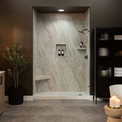 InnovaShower Crema Marfil pattern