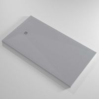 Solid color series shower pan matte gray 60 x 32 with a side drain 