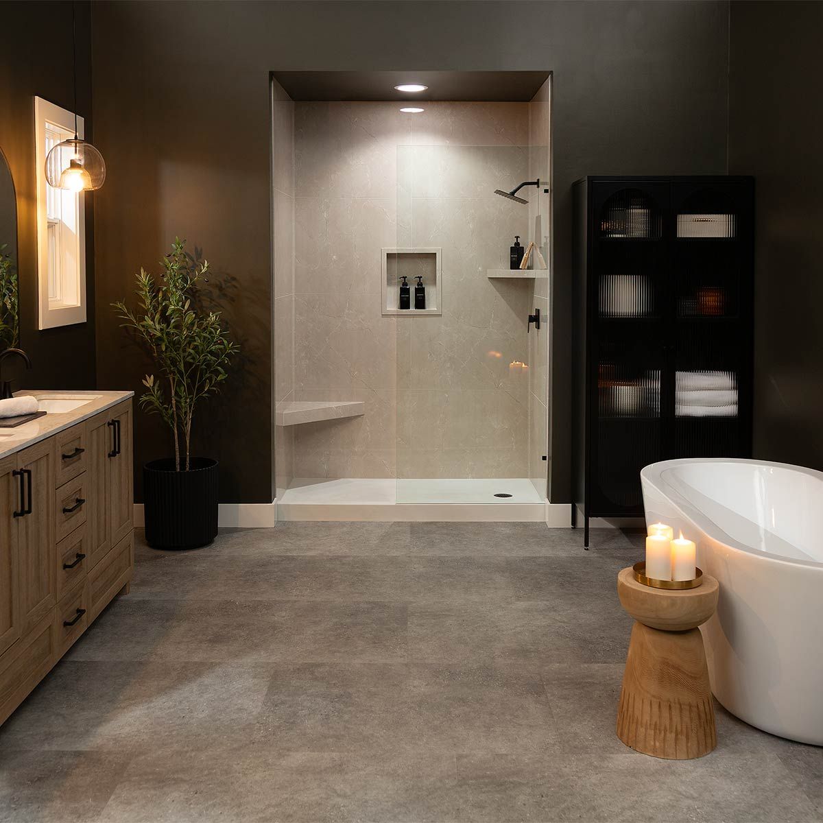 Tuscany Sand - Shower Wall Panels - Bathroom Shower Surround