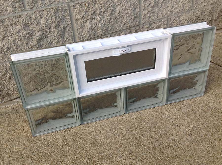 Protect all vinyl wrapped glass block window