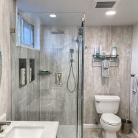 Abbey Shale 24x16 laminate shower and bathroom surround panels 