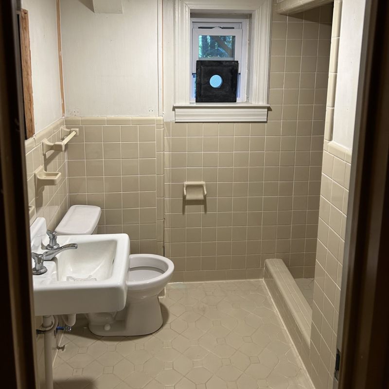 BEFORE - shower replacement project in Cleveland Ohio