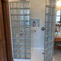 Moonstone_ClevelandBathroomRemodel_Walk in Shower2 | innovate building solutions, bathroom remodel, home improvement, glass block shower, spa like bathroom