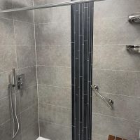 Grey Sahara 24 x 16 shower wall panels - Innovate Building Solutions 