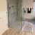 Pivot Glass Shower Door in Bathroom shower remodeling project in Akron Ohio