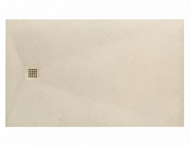 60 x 30 side drain white slate stone base with a low profile barrier entry