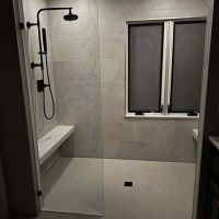 Greige Slate_3D Textured Slate_24x12_Innovate Building Solutions, bathroom remodel, large luxury shower design, bathroom diy, shower design ideas