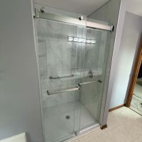 Bianco Marble_Walk in Shower Remodel | Innovate Building Solutions, bathroom design ideas, luxury shower remodel, walk in shower remodel, diy  glass shower door,
