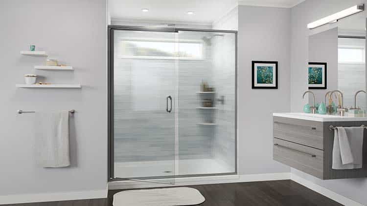 Privacy glass shower door options