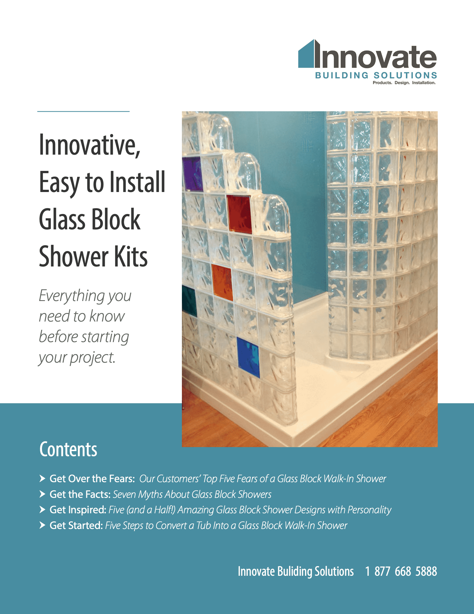 Glass Block Shower Accessories - Innovate Building Solutions