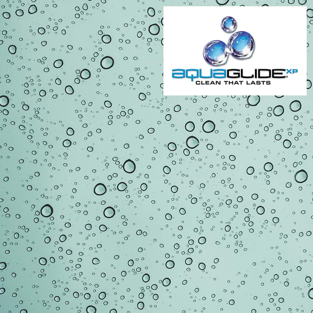 AquaGlide glass with water beads