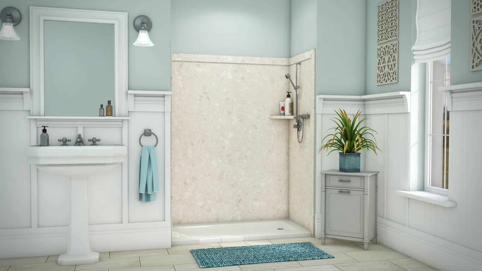 Calabria 60 x 36 x 96 shower surround wall panel kit 